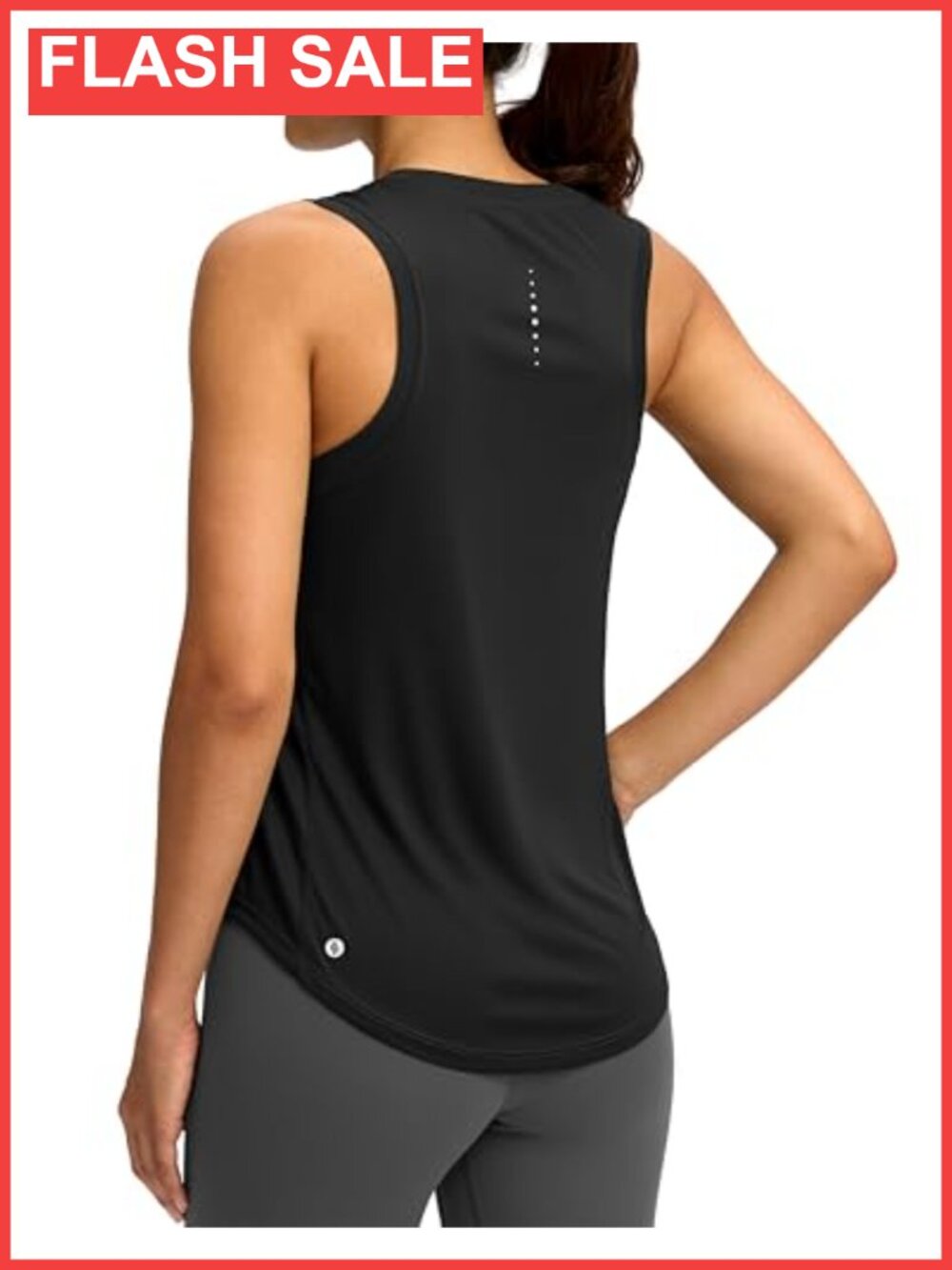 Women's Workout Tank Top Racerback Athletic Shirt High Neck Loose Fit Quick Dry